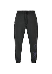 Jogginghose Urban Classics "Urban Classics Herren Script Logo Sweatpants" Gr. 3XL, US-Größen, schwarz Herren Hosen