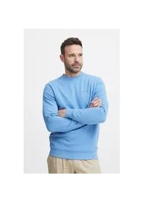 Sweatshirt FQ1924 "FQ1924 FQWILLIAM crew neck logo sweat" Gr. L, blau (regatta) Herren Sweatshirts