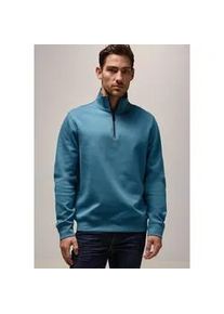 Sweatshirt Street One MEN Gr. S (38), digital blau Herren Sweatshirts im soften Baumwoll-Mix