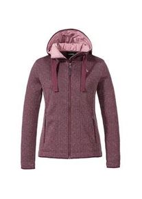 Schöffel Fleecejacke SCHÖFFEL "Fleece Hoody Aurora L" Gr. 38, lila (viola) Damen Jacken