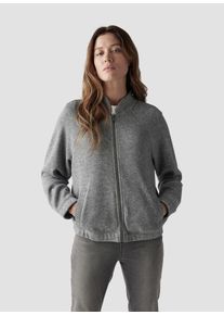 Lecomte Damen Sweatjacke "Lecomte Sweatjacke mit Reißverschluss", grau, feminin, Gr. 38, unifarben, 42%Polyester 40%Viskose 10%Polyamid 8%Metall,