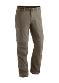 Maier Sports Herren Funktionshose "Tajo 2", braun, Gr. 26, 90% Polyamid, 10% Elasthan, Hosen, Herren Wanderhose, zipp-off Outdoor-Hose, 4 Taschen,