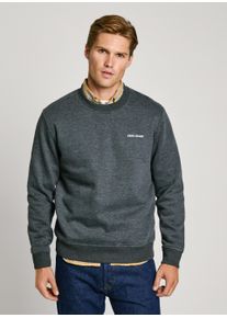 Pepe Jeans Herren Sweatshirt "DAMIAN CREW", schwarz, casual, Gr. XXL, meliert, Sweatware, Obermaterial: 70% Baumwolle, 30% Polyester, Sweatshirts,
