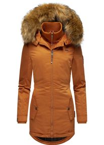 Marikoo Damen Wintermantel "Sanakoo", braun, modisch, Gr. M, Oberstoff: 100% Polyester, Futter: 100% Polyester, Wattierung: 100% Polyester,