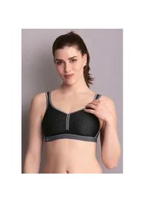 Sport-BH Anita ACTIVE Gr. 95, Cup D, schwarz (schwarz/anthrazit) Damen BHs Cup A-E, funktionelle Cupware für perfekten Feuchtigkeitstransport