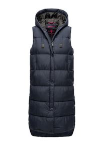 Marikoo Damen Steppweste "Sayorii", blau, Gr. S, Obermaterial: 100% Polyester; Innenmaterial: 100% Polyester; Futter: 100% Polyester, Westen, Kapuze