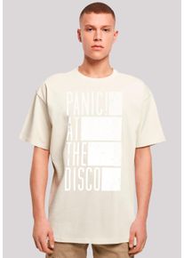 F4NT4STIC Herren T-Shirt "Panic At The Disco Block Text", beige, casual, Gr. XXL, Obermaterial: 100% Baumwolle, Shirts, Premium Qualität
