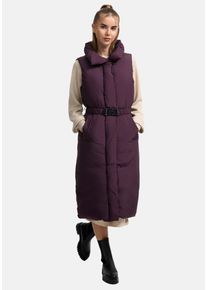 Navahoo Damen Longweste "Abendlied XIV", lila, modisch, Gr. XL, Obermaterial: 100% Polyester (recycelt), Innenfutter: 100% Polyester (recycelt),