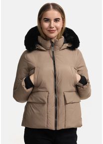 Marikoo Damen Winterjacke "Morinaa", grau, Gr. XL, Obermaterial: 100% Polyester; Innenmaterial: 100% Polyester; Futter&Wattierung: 100% Polyester,