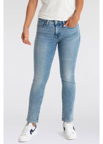 Levi's LEVI'S Damen Slim-fit-Jeans "712 SLIM WELT POCKET", blau, casual, Gr. 31, Denim/Jeans, Obermaterial: 85% Baumwolle, 7% Lyocell, 6% Elastomultiester,