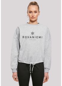 F4NT4STIC Damen Sweatshirt "Schneeflocke Winter Lappland", grau, casual, Gr. M, Obermaterial: 65% Baumwolle, 35% Polyester, Sweatshirts, Weihnachten,