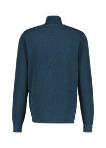 Lerros Herren Troyer "Lerros Troyer in Twist-Strickstruktur, nachhaltig produziert", blau, Gr. S, 100% Baumwolle, Pullover
