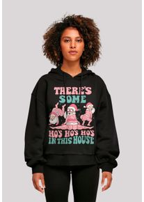 F4NT4STIC Damen Kapuzenpullover "Ho Ho Hos in this House Funny Weihnachten Santa", schwarz, casual, Gr. XXL, Obermaterial: 100% Baumwolle, Pullover,