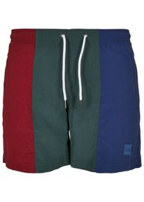 Urban Classics Herren Badeshorts "Urban Classics Herren 3-Tone Swim Shorts", bunt, Gr. M, 100% Polyamid, Badehosen
