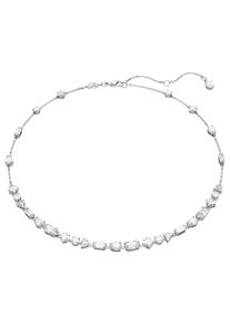 Swarovski Damen Collier "MESMERA, ALL ARD SCATTERED, 5676989", Metall, L: 45cm B: 4mm, silber, Metall, B:4mm, Halsketten, mit Swarovski Zirkonia
