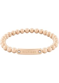Tommy Hilfiger Damen Armband "METAL BEADS, 2780934, 2780935, 2780936", Edelstahl, rosa, Edelstahl, Armbänder, mit Preciosa Crystal