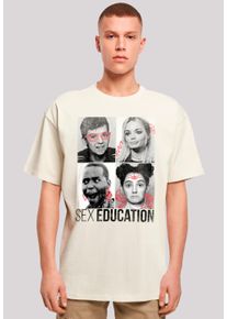 F4NT4STIC Herren T-Shirt "Sex Education Class Photos", beige, casual, Gr. 4XL, Obermaterial: 100% Baumwolle, Shirts, Premium Qualität