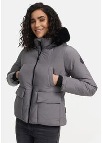 Marikoo Damen Winterjacke "Morinaa", grau, Gr. XL, Obermaterial: 100% Polyester; Innenmaterial: 100% Polyester; Futter&Wattierung: 100% Polyester,