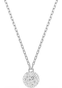 Swarovski Damen Kette mit Anhänger "Schmuck Geschenk Halskette Dextera Kugel, 5693206", Metall, L: 45cm, silber, Metall, Halsketten, mit Swarovski