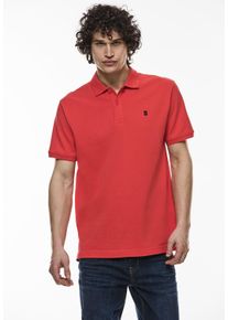 Street One MEN Herren Poloshirt, orange, casual, Gr. XL, unifarben, Web, 100% Baumwolle, Shirts, in Unifarbe