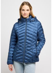 Barbara Lebek Damen Steppjacke, blau, casual, Gr. 38, unifarben, Steppware, Obermaterial: 100% Polyamid. Futter: 100% Polyester, Jacken, mit Kapuze