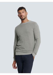 NO EXCESS Herren Rundhalspullover "NO EXCESS Zweifarbiger Rundhals-Pullover", grau, Gr. XXL, 80% Viskose, 20% Nylon, Pullover