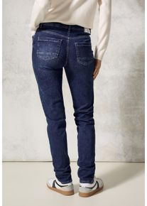 Cecil Damen Slim-fit-Jeans, blau, casual, Gr. 26, unifarben, Jeans, 91% Baumwolle, 7% Polyester, 2% Elasthan , Jeans, in dunkelblauer Waschung