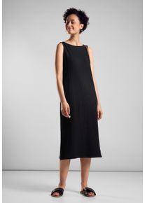 Street One Damen Sommerkleid, schwarz, casual, Gr. 40, unifarben, Stoff, 75% Lenzing EcoVero Viscose, 20% Polyester, 5% Elasthan, Kleider, soft und