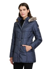 Betty Barclay Damen Outdoorjacke "Betty Barclay Outdoorjacke mit Kapuze", blau, feminin, Gr. 38, Obermaterial: 88% Polyester, 12% Polyamid. Futter: