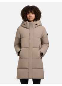 Khujo Damen Steppmantel "Haya Matt-YM", grau, Basic, Gr. XXL, Obermaterial: 100% Polyester, Futter: 100% Nylon, Wattierung: 100% Polyester, Mäntel,