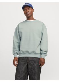 Jack & Jones JACK & JONES Herren Sweatshirt "JJEURBAN EDGE SWEAT CREW NECK NOOS", grün, modisch, Gr. XXL, unifarben, angeraute Sweatware, Obermaterial: 70%