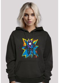 F4NT4STIC Damen Kapuzenpullover "Big Hero 6 Hiro Manga", schwarz, casual, Gr. S, Obermaterial: 65% Baumwolle, 35% Polyester, Pullover, Premium