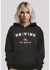 F4NT4STIC Damen Kapuzenpullover "Driving Home Weihnachten", schwarz, casual, Gr. XS, Obermaterial: 65% Baumwolle, 35% Polyester, Pullover,