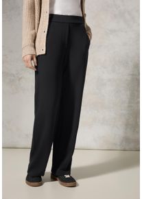 Cecil Damen Stoffhose, schwarz, casual, Gr. XXL, unifarben, Stoff, 54% Polyester, 39% Viskose, 7% Elasthan, Hosen, High Waist