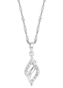 Amor Damen Kette mit Anhänger "9947546", Silber 925 (Sterlingsilber), L: 42cm, bunt, Silber 925 (Sterlingsilber), Halsketten, mit Zirkonia (synth.)