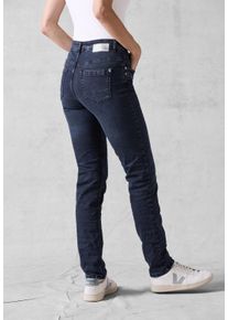 Cecil Damen Slim-fit-Jeans, blau, casual, Gr. 36, unifarben, Jeans, 67% Baumwolle, 31% Polyester, 2% Elasthan, Jeans, High Waist