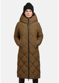 Khujo Damen Steppmantel "Elow-YM", grün, Basic, Gr. L, Obermaterial: 58% Polyester, 42% Polyester (recycelt), Futter: 58% Polyester, 42% Polyester