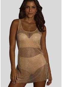 JETTE Negligé goldfarben Gr. 32/34 für Damen