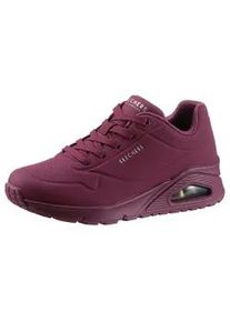 Sneaker Skechers "UNO-STAND ON AIR" Gr. 39, lila (beere) Damen Schuhe im monochromen Look, Freizeitschuh, Halbschuh, Schnürschuh