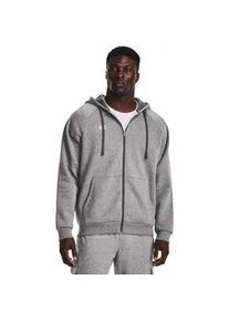 Sweatjacke Under Armour "UA Rival Fleece-Hoodie mit durchgehendem Zip für" Gr. L, grau Herren Sweatjacken