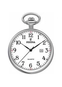 Taschenuhr Festina "F2019/1" Taschenuhren silberfarben Damen Quarzuhr, Herrenuhr, Datum