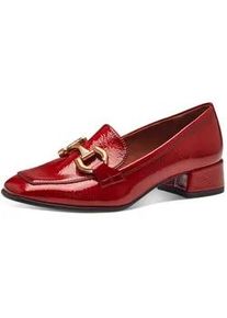 Slipper Tamaris Gr. 42, rot Damen Schuhe Blockabsatz, Pumps, Halbschuh, Schlupfschuh mit modischer Zierspange