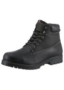 Winterboots Dockers BY GERLI Gr. 43, schwarz Herren Schuhe mit Warmfutter; Worker Boots; Schnürboots