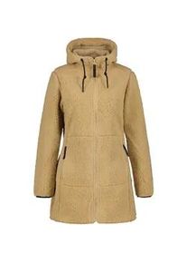 Fleecejacke Icepeak "D SOFTSHELLBLOUSON MADEIRA" Gr. L, beige Damen Jacken