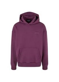 Kapuzensweatshirt DROPSIZE "Dropsize Herren Heavy Oversize HD Print Hoodie" Gr. S, grau (grape) Herren Sweatshirts