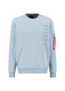 Sweater Alpha Industries "Alpha Industries Men - Sweatshirts EMB Sweater" Gr. 3XL, bunt (graublau) Herren Sweatshirts