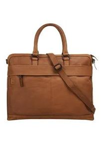 XZONE Aktentasche X-ZONE Gr. B/H/T: 40cm x 35cm x 4cm onesize, braun (cognac) Damen Taschen echt Leder