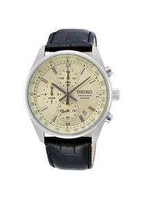 Chronograph Seiko "SSB383P1" Armbanduhren schwarz Herren Armbanduhr, Quarzuhr, Herrenuhr, Stoppfunktion, Datum