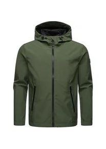 Softshelljacke Ragwear "Shellwie" Gr. XL (54), grün (olivgrün) Herren Jacken Wasserdichte Übergangsjacke mit Kapuze