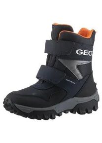 Winterboots Geox "J HIMALAYA BOY B ABX" Gr. 38, blau (navy) Kinder Schuhe Snowboots, Klettstiefel, Kindergartenschuh mit Profillaufsohle